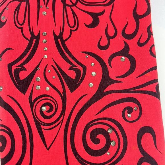 Harley Davidson Women's Red Zip Hoodie with Bling & Flames  Size XL - Picture 15 of 15